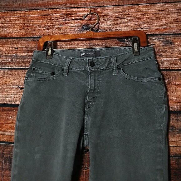Levi's 535 Legging Jeans Size 11 Marbled Gray Denim Stretch - Picture 4 of 11